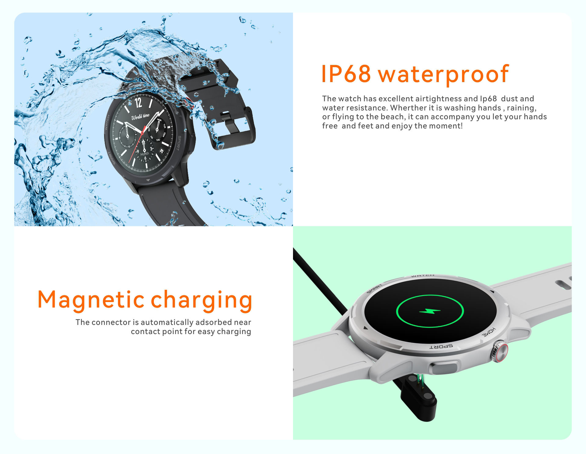 9 water proof fitness watch