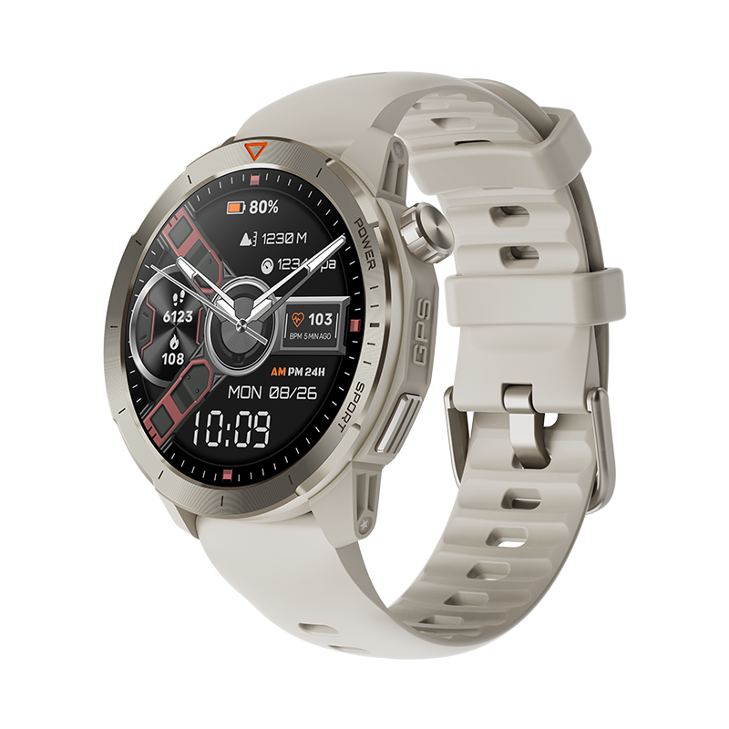 Multi Sport Smartwatch GPS 3ATM AMOLED Circle Smart Watch with Call and Message Notification